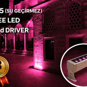 RulTech Wallwasher LED Aydınlatma Duvar ve Ağaç 20 cm Pembe