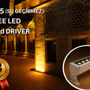RulTech Wallwasher LED Aydınlatma Duvar ve Ağaç 30 cm Amber