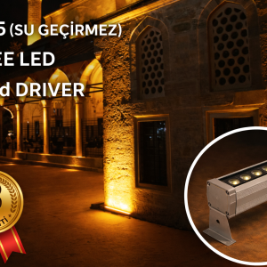 RulTech Wallwasher LED Aydınlatma Duvar ve Ağaç 20 cm Amber