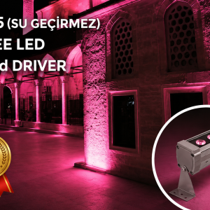 RulTech Wallwasher LED Aydınlatma Duvar ve Ağaç 12 cm Pembe