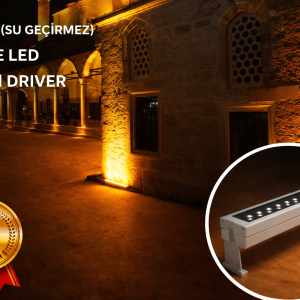 RulTech Wallwasher LED Aydınlatma Duvar ve Ağaç 100 cm Amber